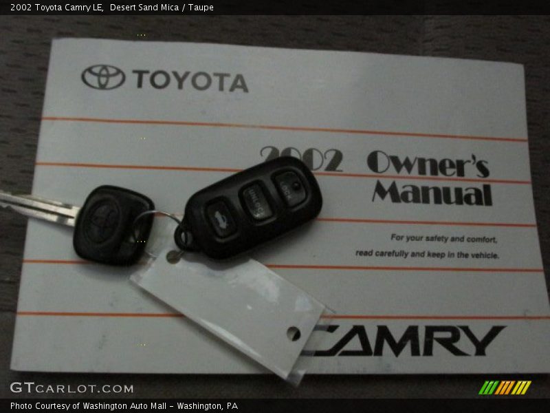Desert Sand Mica / Taupe 2002 Toyota Camry LE