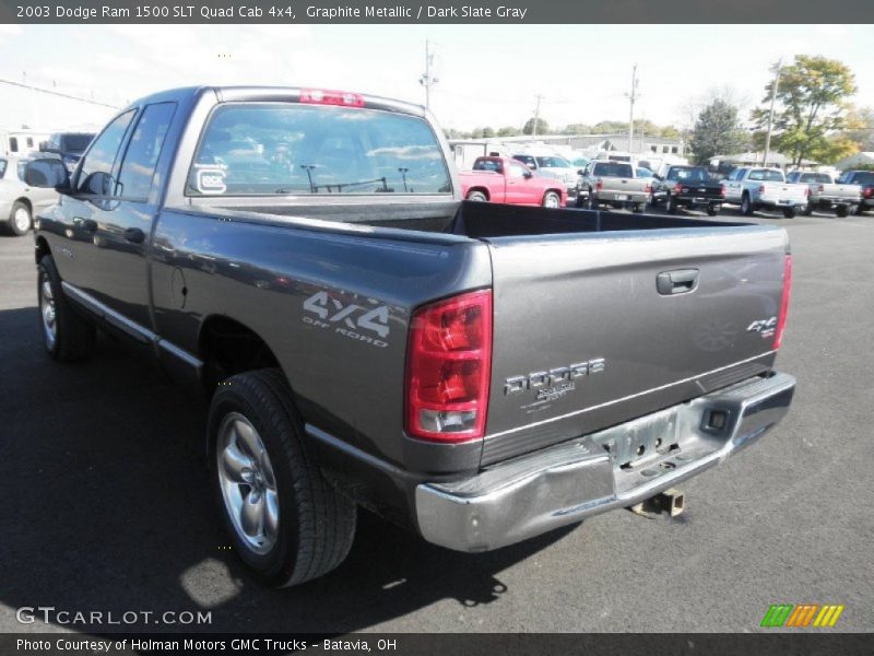 Graphite Metallic / Dark Slate Gray 2003 Dodge Ram 1500 SLT Quad Cab 4x4