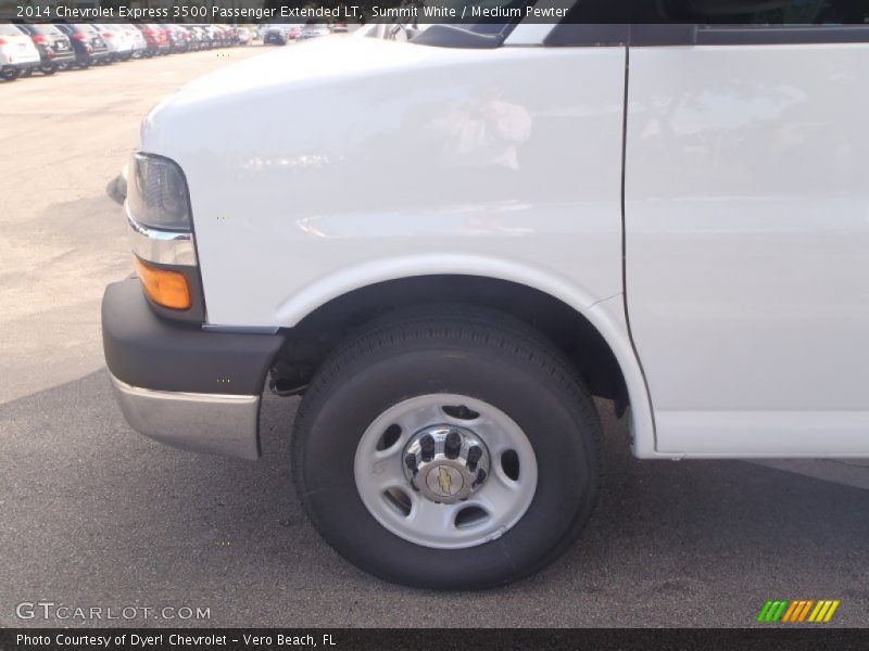 Summit White / Medium Pewter 2014 Chevrolet Express 3500 Passenger Extended LT