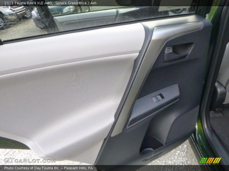 Spruce Green Mica / Ash 2013 Toyota RAV4 XLE AWD
