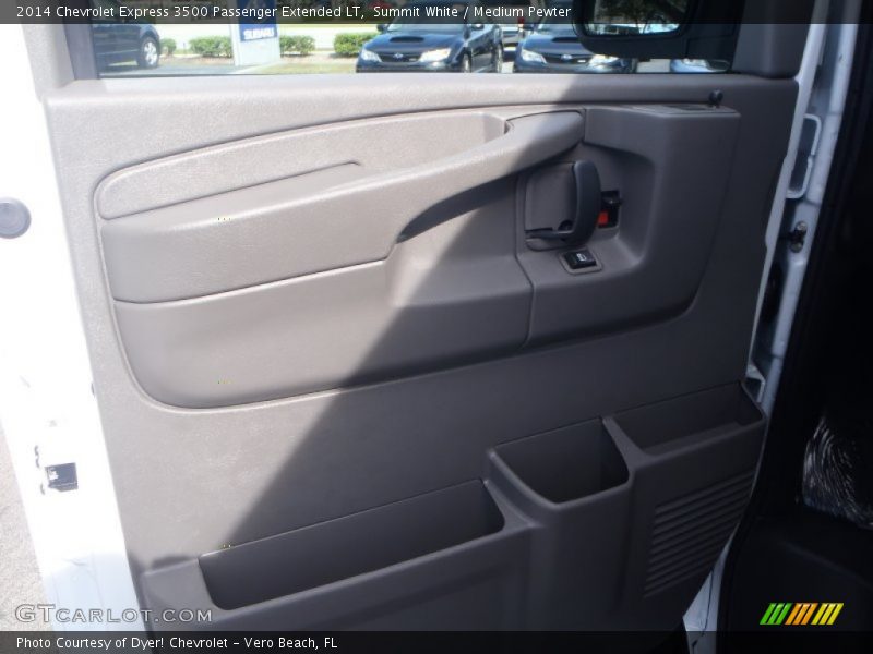 Summit White / Medium Pewter 2014 Chevrolet Express 3500 Passenger Extended LT