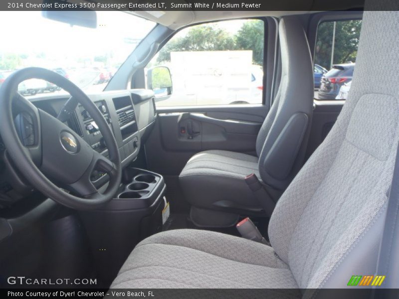 Summit White / Medium Pewter 2014 Chevrolet Express 3500 Passenger Extended LT