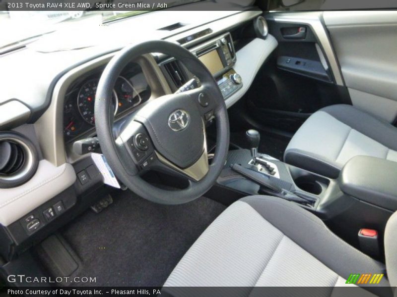Spruce Green Mica / Ash 2013 Toyota RAV4 XLE AWD
