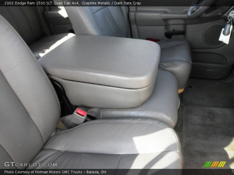 Graphite Metallic / Dark Slate Gray 2003 Dodge Ram 1500 SLT Quad Cab 4x4