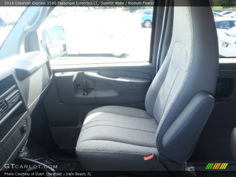 Summit White / Medium Pewter 2014 Chevrolet Express 3500 Passenger Extended LT