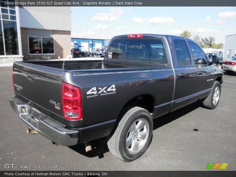 Graphite Metallic / Dark Slate Gray 2003 Dodge Ram 1500 SLT Quad Cab 4x4