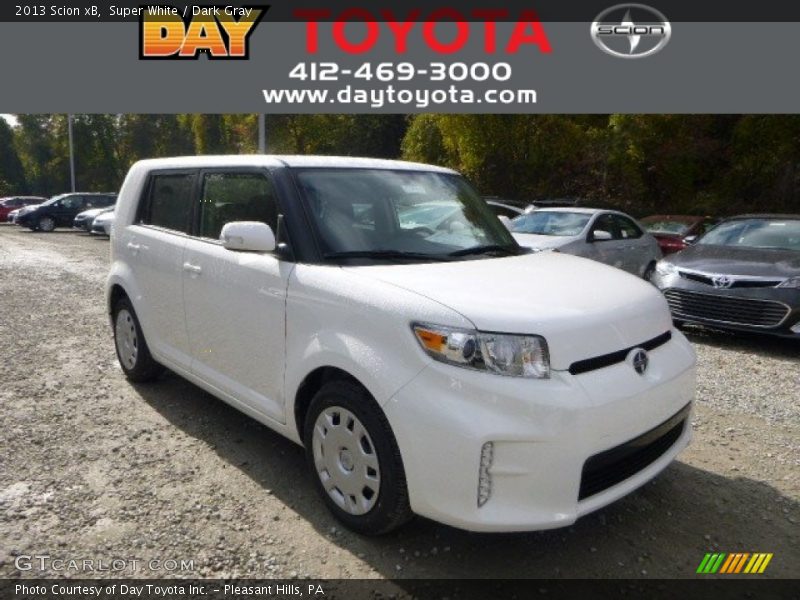 Super White / Dark Gray 2013 Scion xB