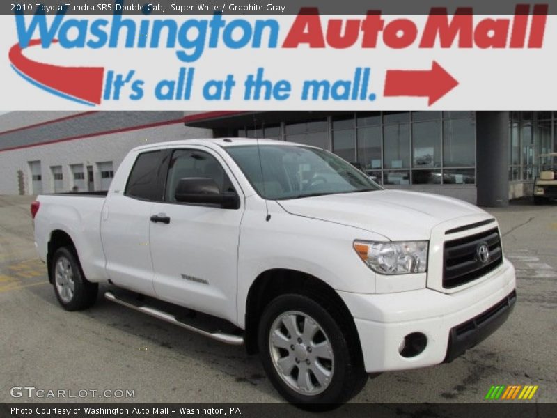 Super White / Graphite Gray 2010 Toyota Tundra SR5 Double Cab