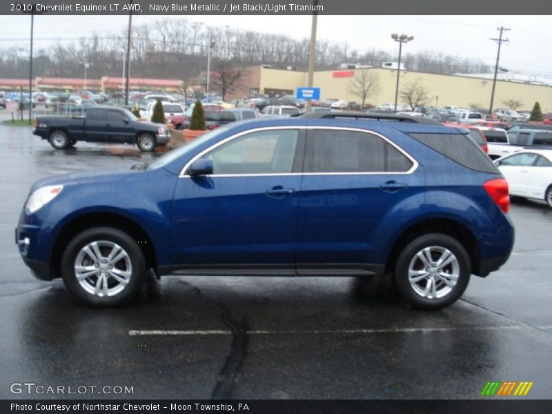 Navy Blue Metallic / Jet Black/Light Titanium 2010 Chevrolet Equinox LT AWD
