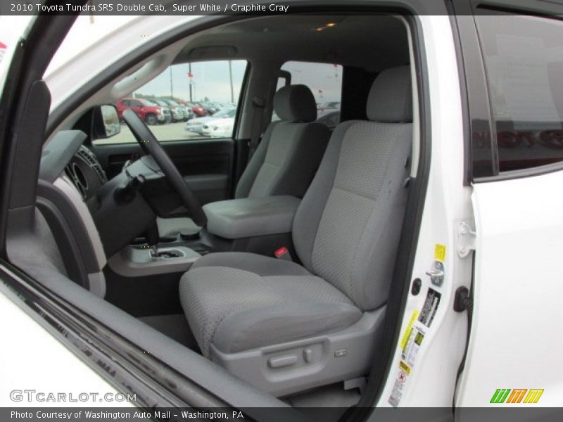 Front Seat of 2010 Tundra SR5 Double Cab