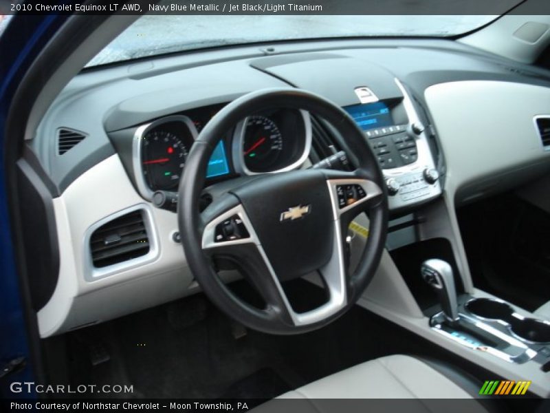 Navy Blue Metallic / Jet Black/Light Titanium 2010 Chevrolet Equinox LT AWD