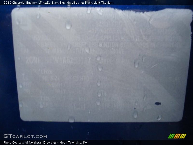Navy Blue Metallic / Jet Black/Light Titanium 2010 Chevrolet Equinox LT AWD
