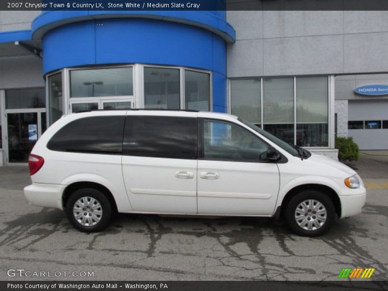 Stone White / Medium Slate Gray 2007 Chrysler Town & Country LX