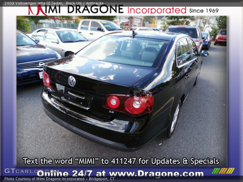 Black Uni / Anthracite 2009 Volkswagen Jetta SE Sedan
