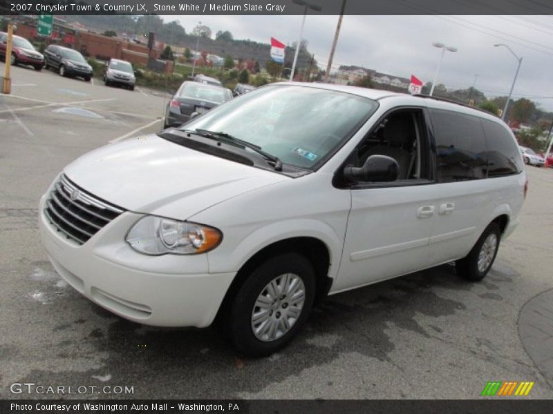Stone White / Medium Slate Gray 2007 Chrysler Town & Country LX