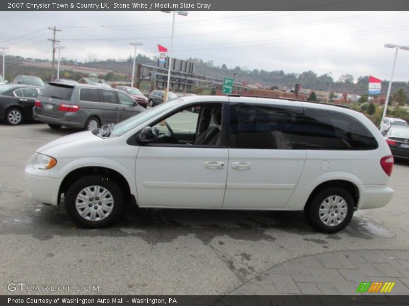 Stone White / Medium Slate Gray 2007 Chrysler Town & Country LX