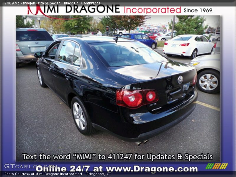 Black Uni / Anthracite 2009 Volkswagen Jetta SE Sedan