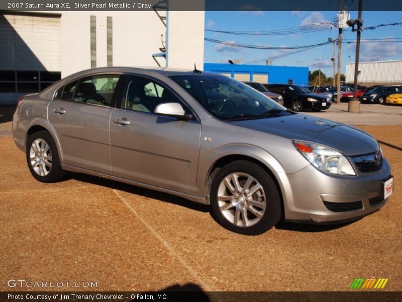 Silver Pearl Metallic / Gray 2007 Saturn Aura XE