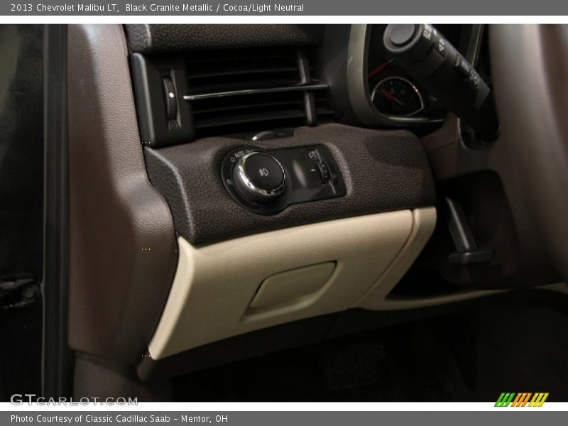 Black Granite Metallic / Cocoa/Light Neutral 2013 Chevrolet Malibu LT