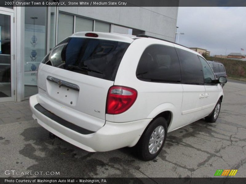 Stone White / Medium Slate Gray 2007 Chrysler Town & Country LX