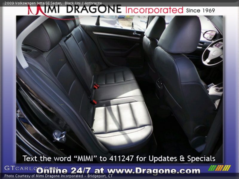 Black Uni / Anthracite 2009 Volkswagen Jetta SE Sedan
