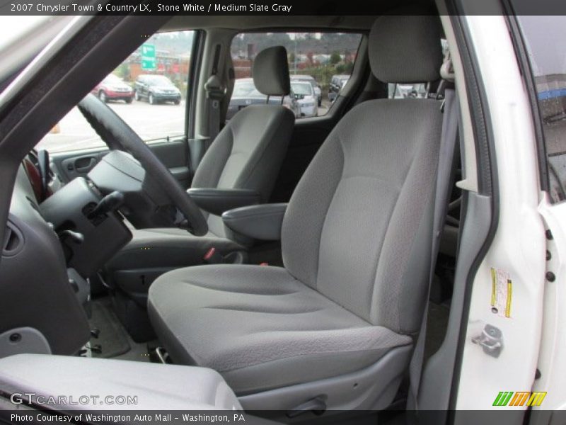 Stone White / Medium Slate Gray 2007 Chrysler Town & Country LX