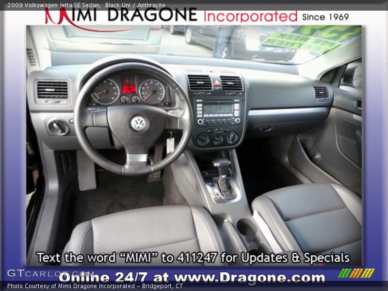 Black Uni / Anthracite 2009 Volkswagen Jetta SE Sedan