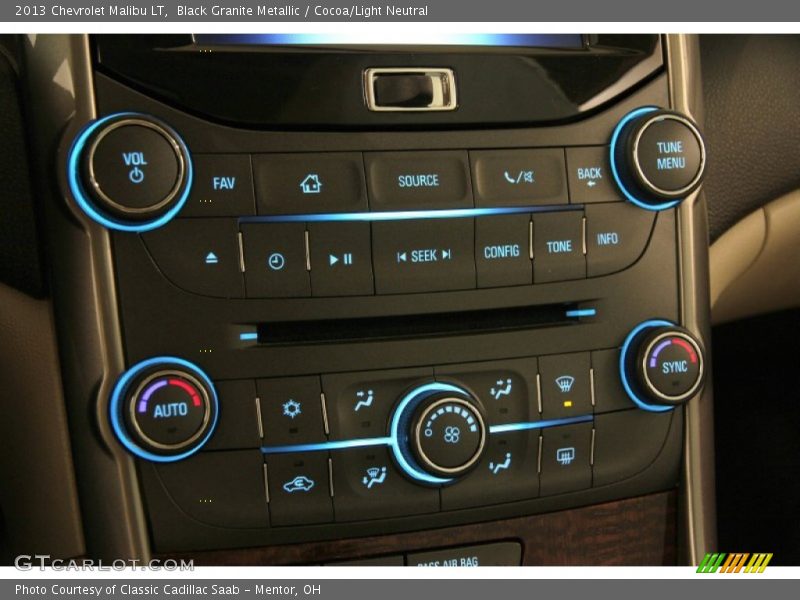 Black Granite Metallic / Cocoa/Light Neutral 2013 Chevrolet Malibu LT