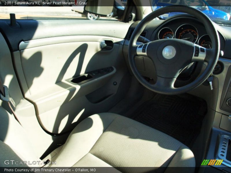 Silver Pearl Metallic / Gray 2007 Saturn Aura XE