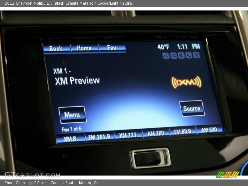 Black Granite Metallic / Cocoa/Light Neutral 2013 Chevrolet Malibu LT