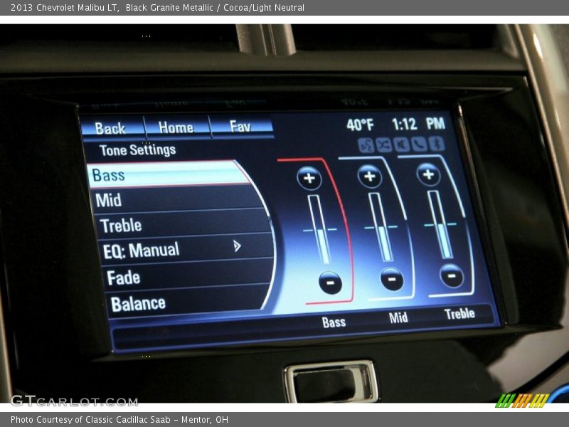 Black Granite Metallic / Cocoa/Light Neutral 2013 Chevrolet Malibu LT