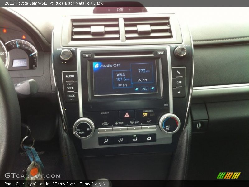 Attitude Black Metallic / Black 2012 Toyota Camry SE