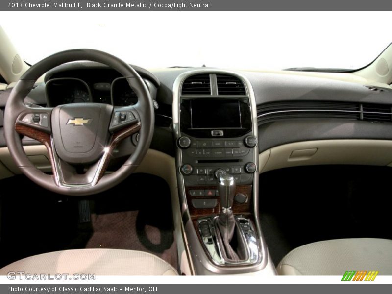 Black Granite Metallic / Cocoa/Light Neutral 2013 Chevrolet Malibu LT