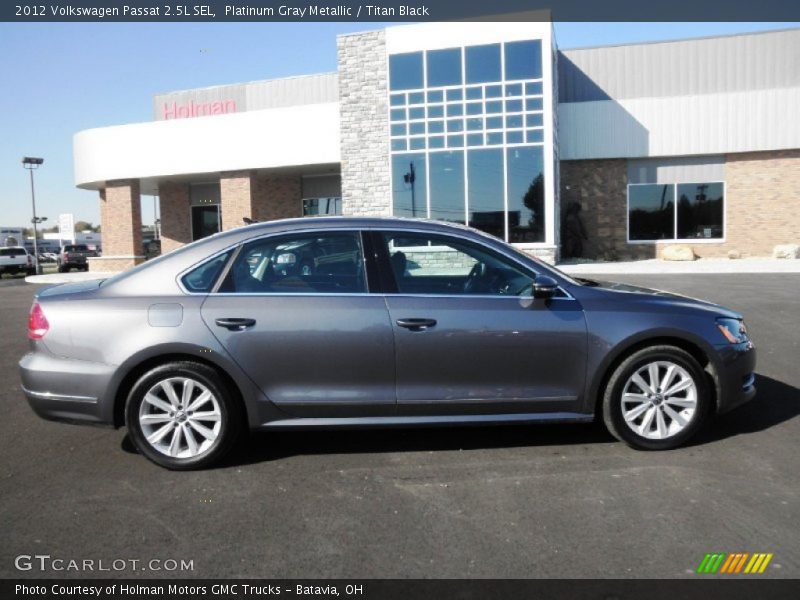 Platinum Gray Metallic / Titan Black 2012 Volkswagen Passat 2.5L SEL