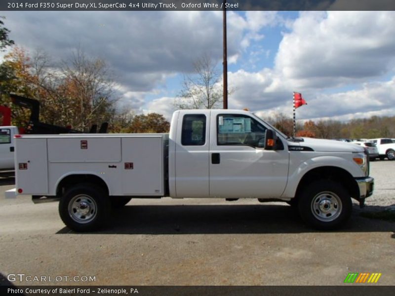 Oxford White / Steel 2014 Ford F350 Super Duty XL SuperCab 4x4 Utility Truck