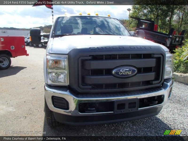 Oxford White / Steel 2014 Ford F350 Super Duty XL SuperCab 4x4 Utility Truck