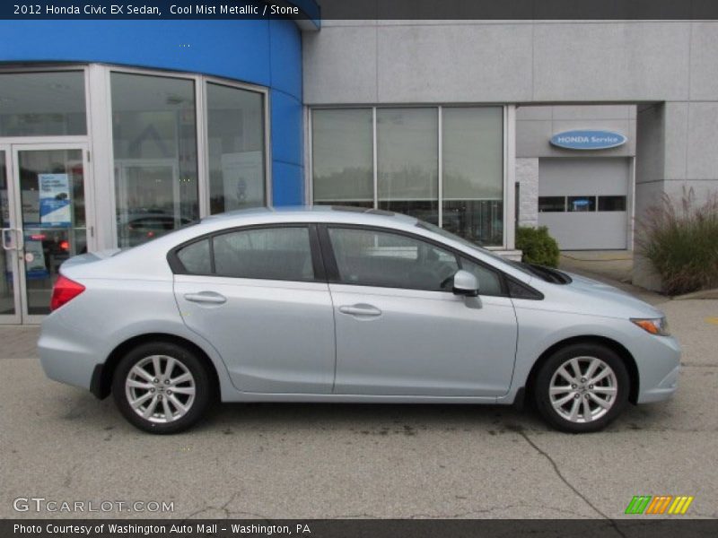 Cool Mist Metallic / Stone 2012 Honda Civic EX Sedan