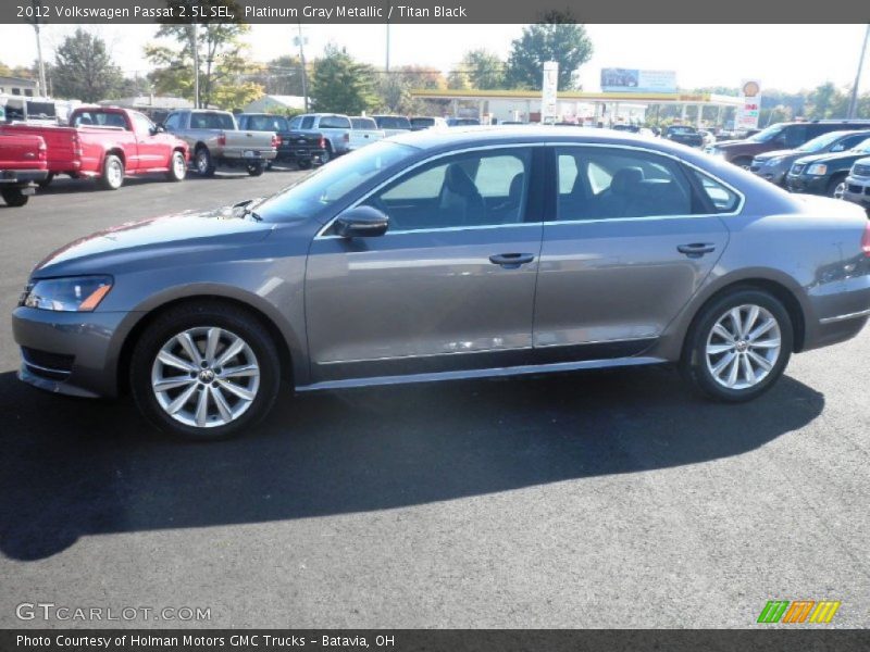 Platinum Gray Metallic / Titan Black 2012 Volkswagen Passat 2.5L SEL