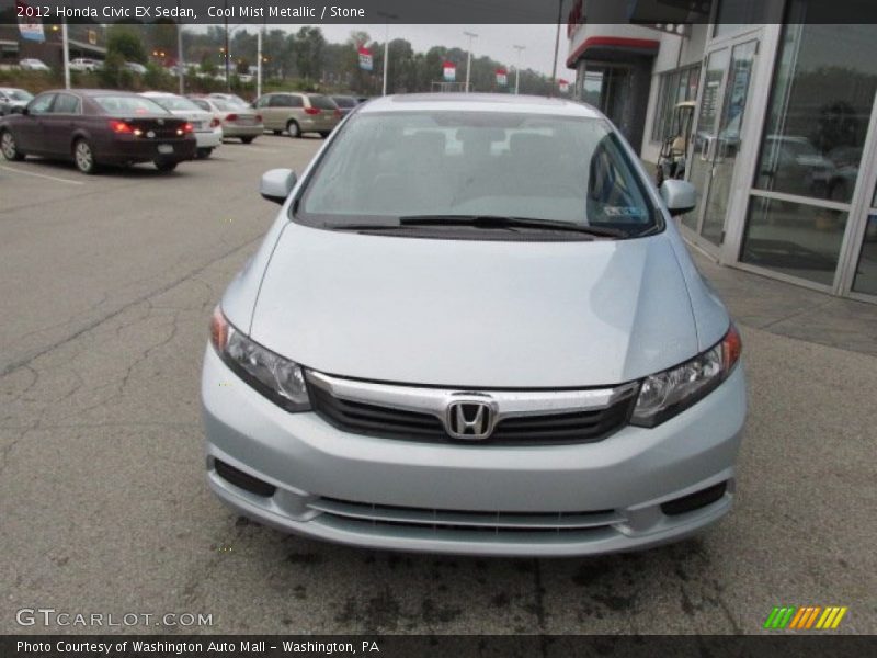 Cool Mist Metallic / Stone 2012 Honda Civic EX Sedan