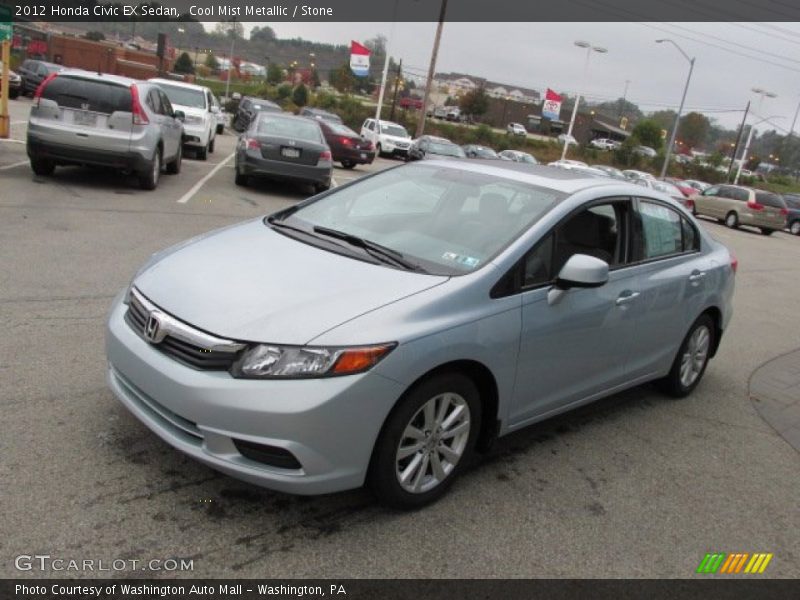 Cool Mist Metallic / Stone 2012 Honda Civic EX Sedan