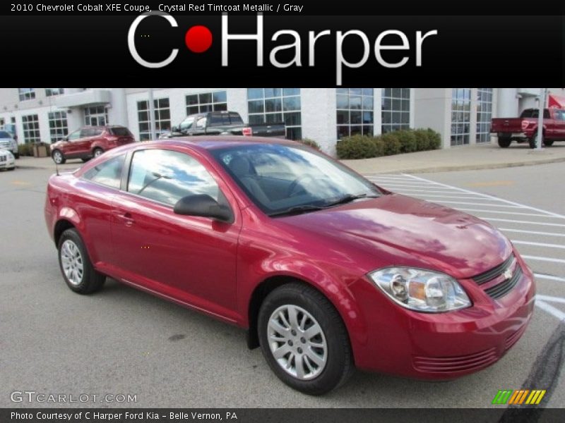 Crystal Red Tintcoat Metallic / Gray 2010 Chevrolet Cobalt XFE Coupe