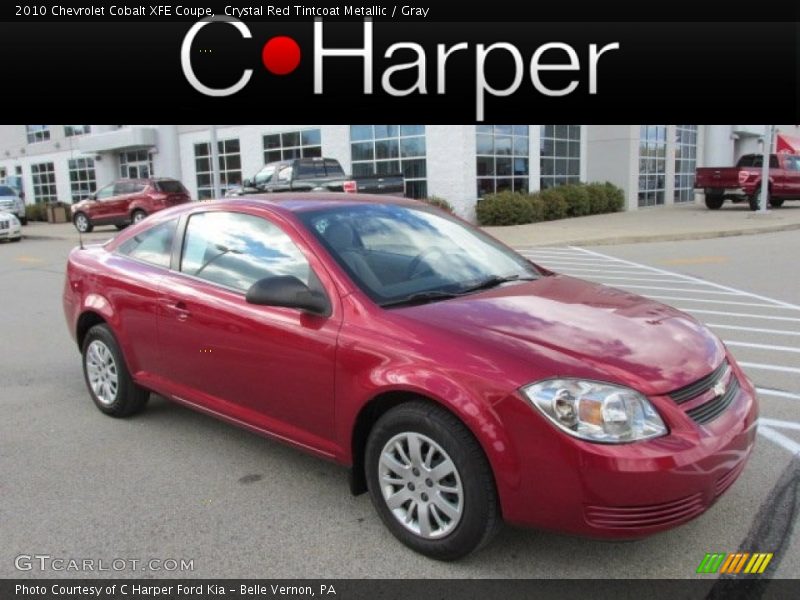 Crystal Red Tintcoat Metallic / Gray 2010 Chevrolet Cobalt XFE Coupe