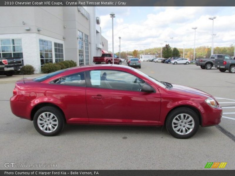 Crystal Red Tintcoat Metallic / Gray 2010 Chevrolet Cobalt XFE Coupe