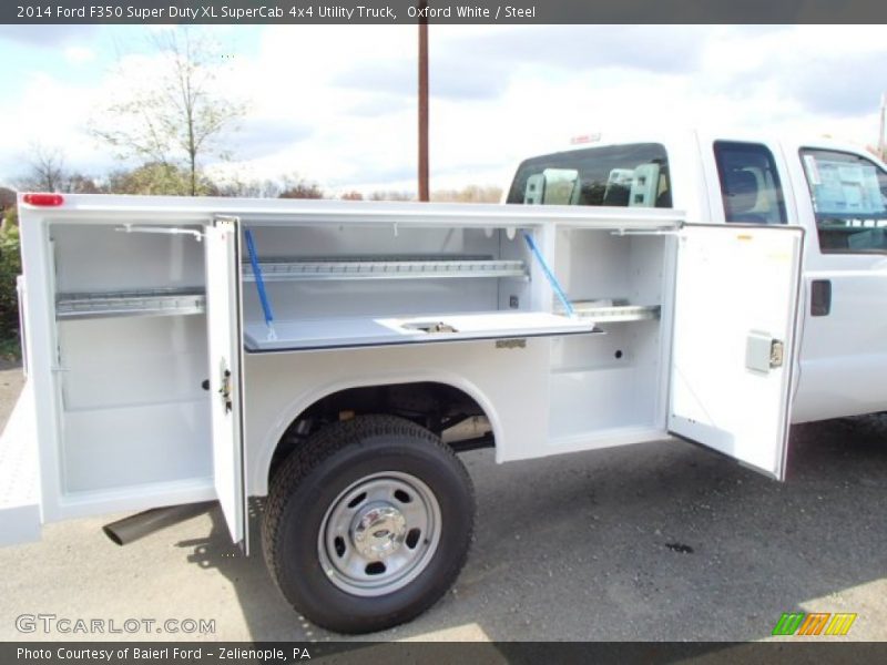 Oxford White / Steel 2014 Ford F350 Super Duty XL SuperCab 4x4 Utility Truck