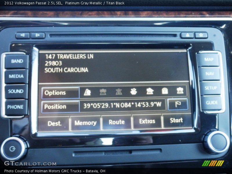 Platinum Gray Metallic / Titan Black 2012 Volkswagen Passat 2.5L SEL