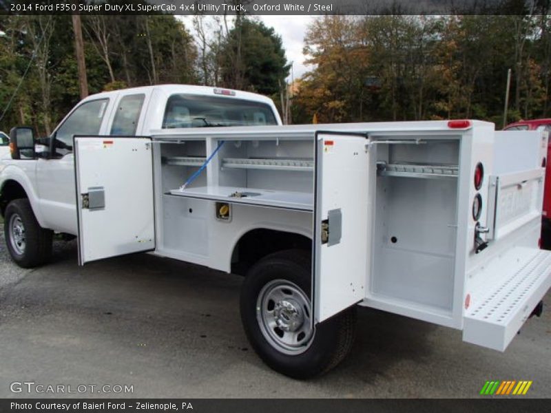 Oxford White / Steel 2014 Ford F350 Super Duty XL SuperCab 4x4 Utility Truck