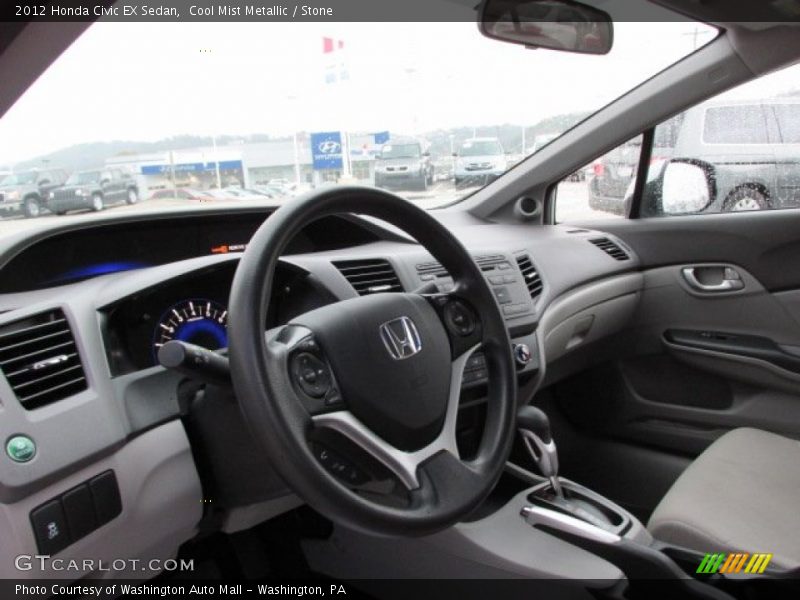 Cool Mist Metallic / Stone 2012 Honda Civic EX Sedan