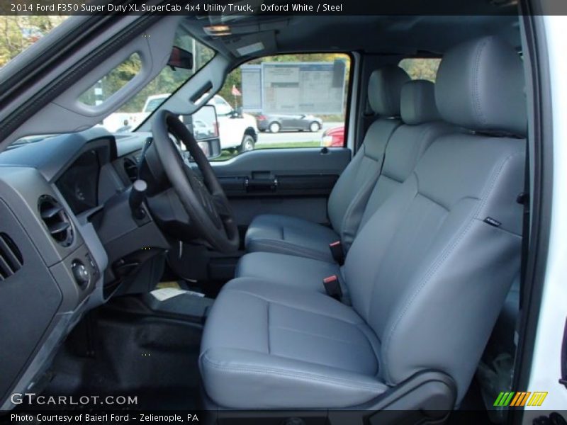 Oxford White / Steel 2014 Ford F350 Super Duty XL SuperCab 4x4 Utility Truck