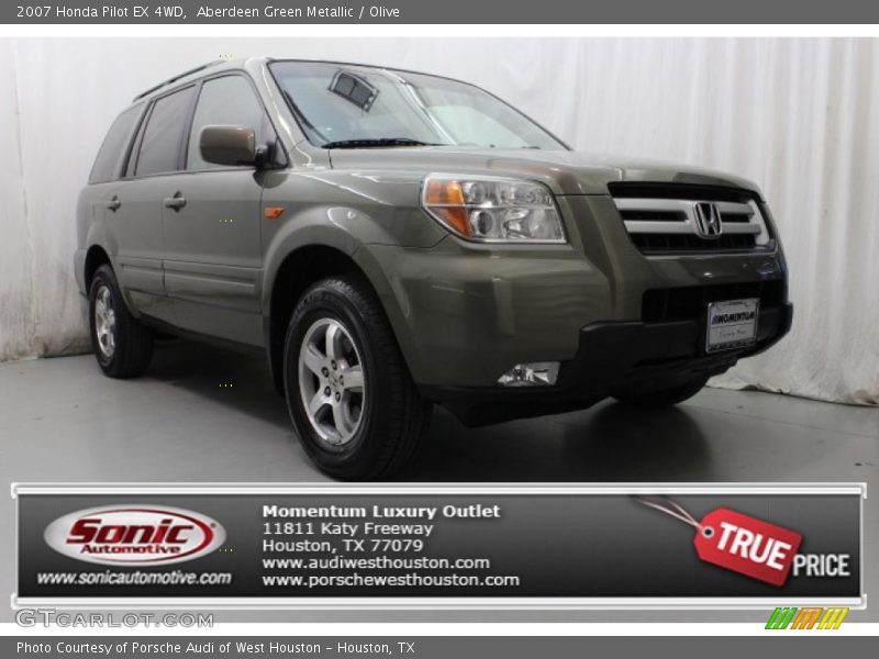 Aberdeen Green Metallic / Olive 2007 Honda Pilot EX 4WD