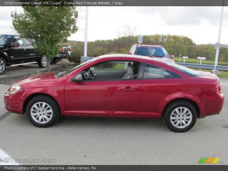 Crystal Red Tintcoat Metallic / Gray 2010 Chevrolet Cobalt XFE Coupe